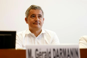 Le ministre de la Justice, Gérald Darmanin, lors d'une audition devant la commission spéciale de l'Assemblée nationale sur un projet de loi relatif à la protection de l'enfance, le 30 juin 2026 à Paris
 