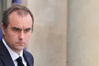 Le Premier ministre Sébastien Lecornu quitte l'Elysée après le Conseil des ministres, le 10 septembre 2026 à Paris