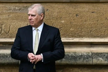 Le prince Andrew au château de Windsor, le 31 mars 2024