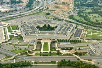 Vue aérienne du Pentagone, près de Washington, le 20 septembre 2025
