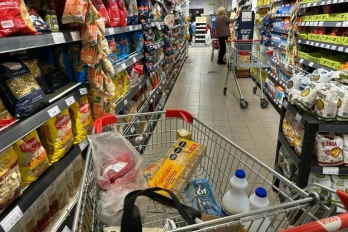 Dans un supermarché de Buenos Aires, le 10 septembre 2025 en Argentine