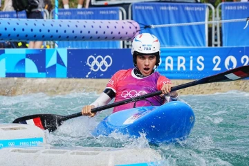  La Paloise d’adoption Angèle Hug seule en tête de son 8e de finale, ce dianche à Vaires-sur-Marne. 