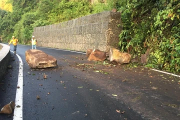 Route de Salazie fermée suite à un éboulis