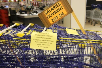 Grève Carrefour Sainte-Clotilde