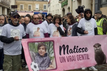 Marche en mémoire de Matisse, le 4 mai 2024 à Châteauroux ( AFP / GUILLAUME SOUVANT )