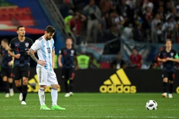 L'attaquant Lionel Messi au cours du match face à la Croatie à Nijni Novgorod, le 21 juin 2018 lors du Mondial en Russie