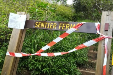 sentier fermé