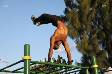 Championnat régional street workout au Port, bek la barre 