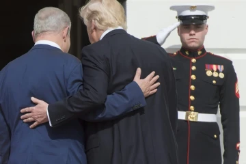 Benjamin Netanyahu et Donald Trump, le 15 février 2017 à la Maison Blanche