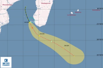 Météo, dépression tropicale, système dépressionnaire, phénomène cyclonique, Météo France, océan indien,