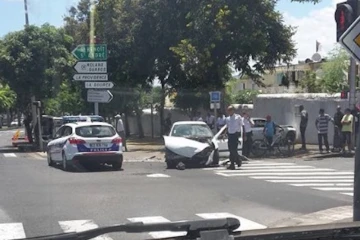 collision sur le boulevard sud
