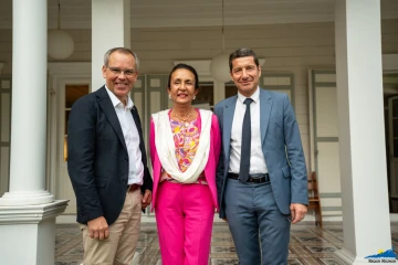 Huguette Bello reçoit le Président de l’Association des Maires de France, David Lisnard