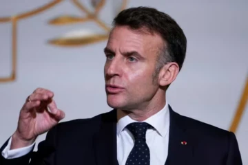 Le président français Emmanuel Macron à Paris le 8 janvier 2026 ( POOL / Michel Euler )
