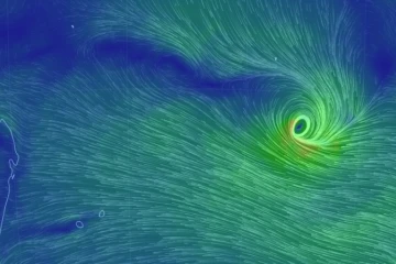 La dépression tropicale, le futur Heleh à 2.340 km de La Réunion