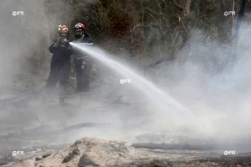 Feu de rémanents au Maïdo