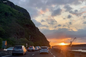 Embouteillages sur la route du littoral 13 novembre 2019