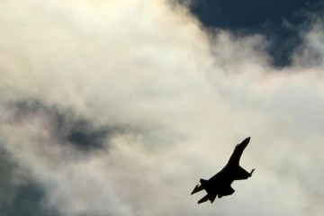 Un avion de chasse de l'armée russe dans le ciel de Moscou, le 27 août 2013