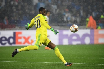 Le gardien de but de Marseille Steve Mandanda lors du match face à l'Atlético de Madrid en finale de l'Europa League le 16 mai 2018