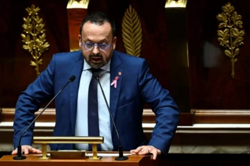 Le député Yannick Neuder, rapporteur général du budget de la Sécu, le 21 octobre 2024 à l'Assemblée nationale à Paris ( AFP / JULIEN DE ROSA )