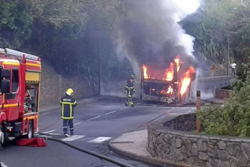 feu d\'un bus citais à la Montagne