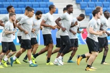 Les joueurs de Liverpool à l'entraînement, le 14 août 2017 à Sinsheim