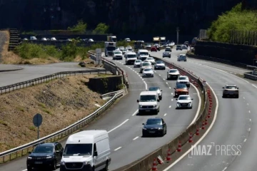 Route du littoral : boucons dans le sens Saint-Denis - La Possession