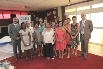 Remise de médailles du travail aux agents du CHU