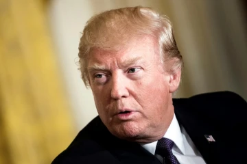 Le président américain Donald Trump à Washington le 12 avril 2017