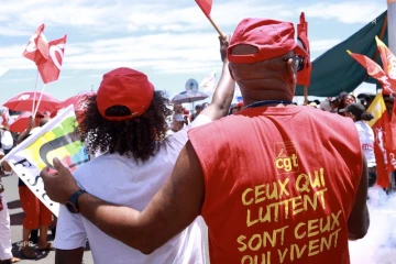 Rassemblement contre la réforme des retraites devant la CGSS de Saint-Denis le 16 janvier 2020