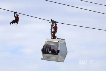 exercice évacuation téléphérique papang 