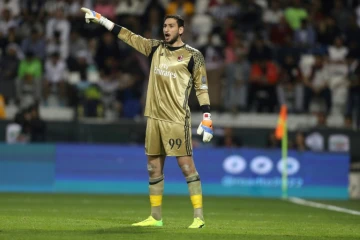 Le gardien de l'AC Milan Gianluigi Donnarumma lors de la Supercoupe d'Italie, le 23 décembre 2016 à Doha