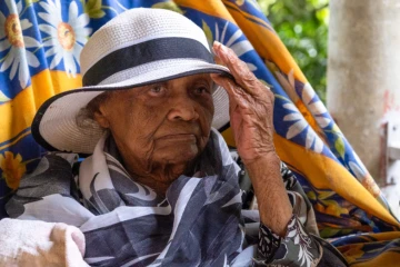 Yvonne Gonthier fête ses 105 ans à la Saine, Saint-Paul