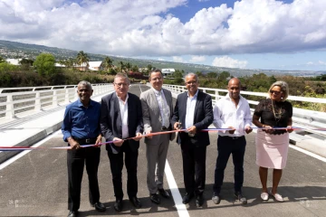 Conseil dépatemental, route, inauguration, Saint-Paul, RD2, travaux routiers