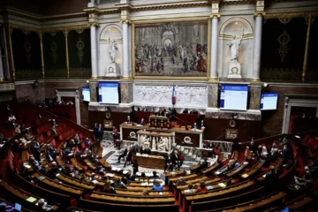 Séance de questions au gouvernement le 24 janvier 2024 à l'Assemblée nationale à Paris ( AFP / JULIEN DE ROSA )