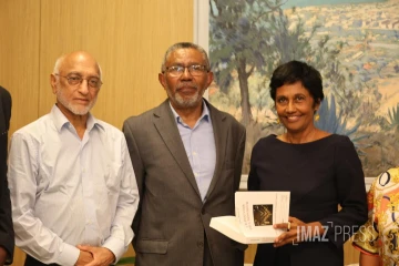 Ericka Bareigts et Sultan Chouzour, ambassadeur des Comores à l'ONU