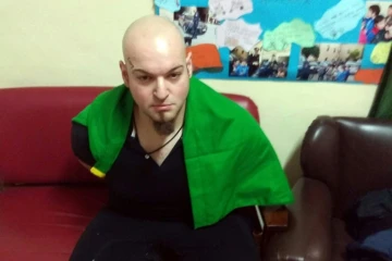 L'homme arrêté après la fusillade qui a blessé six Africains à Macerata, dans le centre de l'Italie, le 3 février 2018.