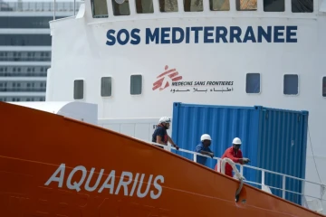 Le navire humantaire Aquarius, le 15 août 2018 à Senglea, à Malte