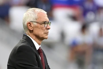 Le sélectionneur de l'Egypte Hector Cuper lors du match face à l'Arabie Saoudite à Volgograd le 25 juin 2018 au Mondial
