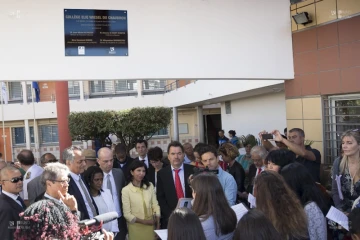 Photo : Inauguration collège Chaudron 