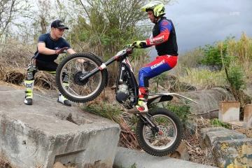 Trial moto avec  Kieran TOULY,