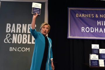 Hillary Clinton présente son livre "What happened" à New York le  12 septembre  2017