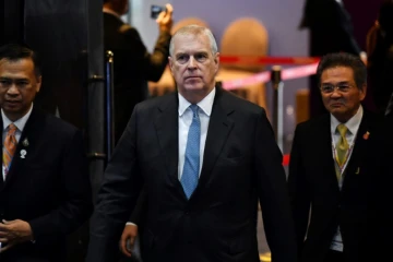 Le prince Andrew à Bangkok le 3 novembre 2019