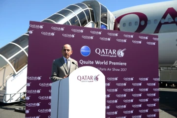 Le PDG de Qatar Airways, Akbar al-Baker, au Bourget le 19 juin 2017