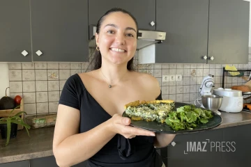 Lo gou mon péi: tarte curcuma et brèdes cresson