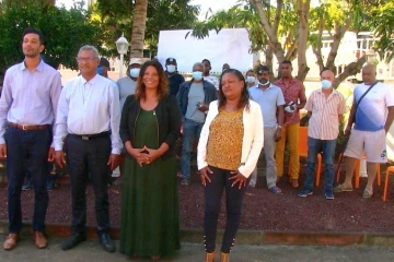 Dany Martin et René Rattinon, candidats sur le canton 18, Saint-Paul 2. 