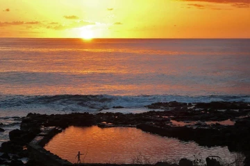 plage coucher de soleil 