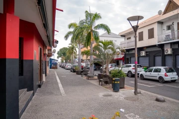 Le Port : la rue François de Mahy en travaux