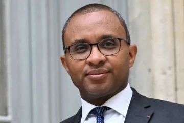 L'ancien ministre de l'Education nationale, Pap Ndiaye, le 20 juillet 2023 à Paris ( AFP / Emmanuel DUNAND )