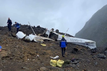 Crash d'un avion au volcan en octobre 2019