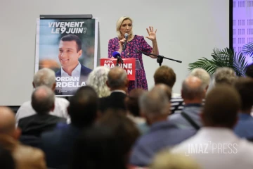meetinf de Marine Le Pen 